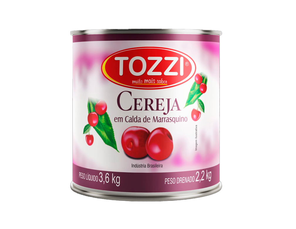 CEREJA MARRASQUINO SEM TALO TOZZI 2,2 KG (CX 6 LT)